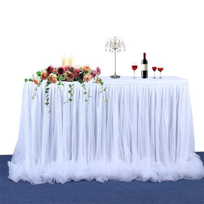 4 Colors Romantic Anti Wrinkle 6ft Tulle Table Skirt For Rectangle Or Round Tables Tutu Tableware At Affordable S Free Real Reviews With Photos Joom Round Tables Tutu Table Skirt, Round Table Skirt