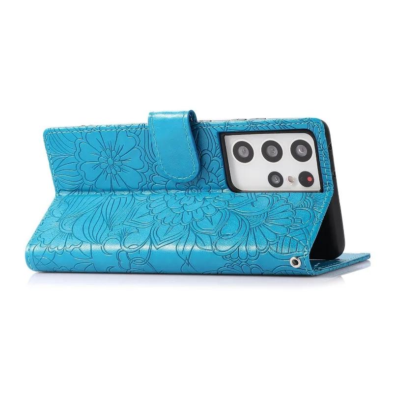 Leather Phone Case for Samsung Galaxy S23 FE S24 S25 Ultra S22 Plus A14 A34 A54 A15 A35 A55 Wallet with Card Holder Cover