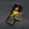 9 Colors Crystal Glass Rose Flower Figurines Craft Valentine's Day Favors X'mas Lovers' Gift Souvenir Home Wedding Decoration