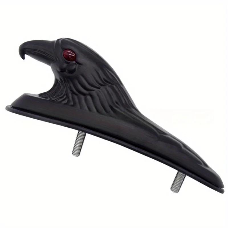 Motorcycle Eagle Head Mudguard Aluminum Chromium Plating Modified Decorative Accessory for Bike Customization чёрный