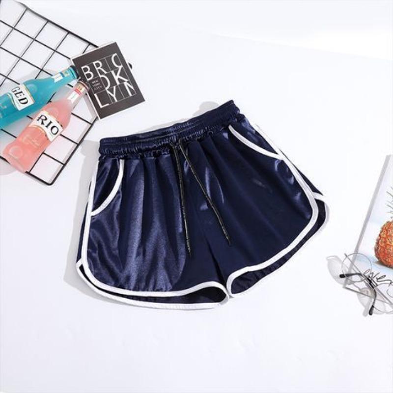 Loose Plus Size Thin Quick-drying Sports Shorts for Women In Spring and Summer New Arrival High-waist Wide-leg Jogging Fitness Pants