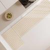 1/2pcs Simple Cream Air Kitchen Floor Mat Non-Slip Easy Maintenance Corridor Carpet Bathroom Entrance Door Mat Home Decor