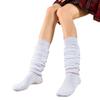 Casual Women Leg Warmers Lolita Knitted Foot Cover Fashion White Loose Socks  Cosplay Socks