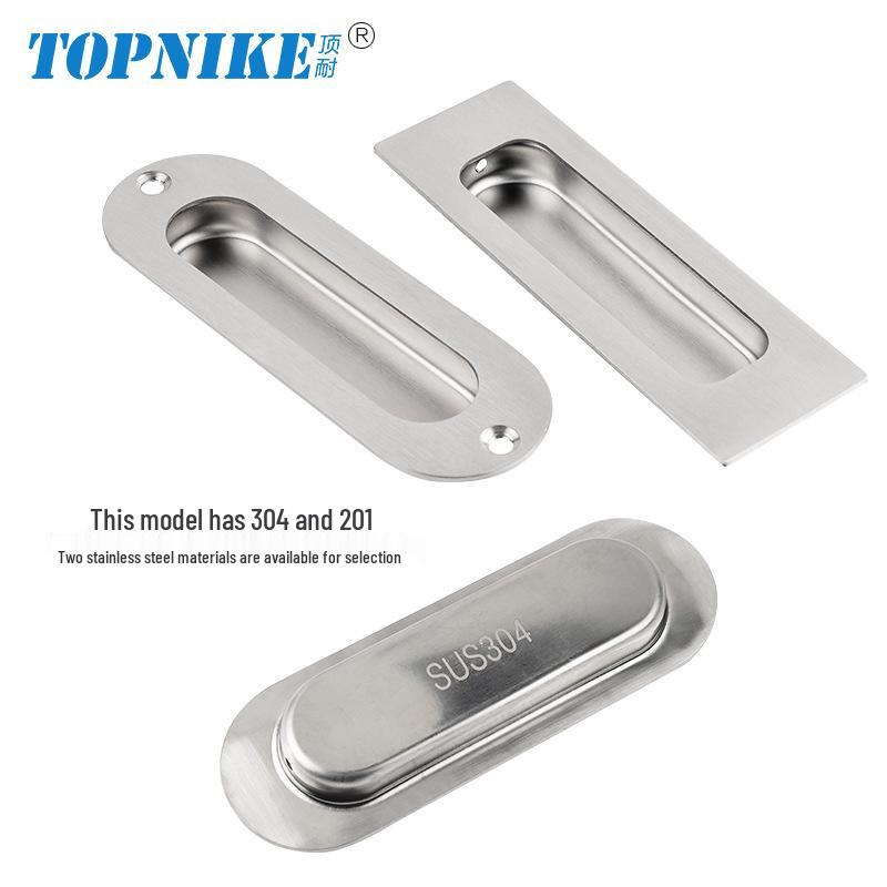 304 Stainless Steel Concealed Embedded Sliding Door Pull Handle