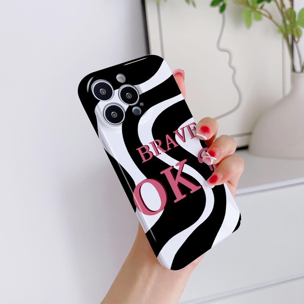 Husă de telefon cu film all-inclusive, design de modă desen animat, carcasă dură cu acoperire completă, husă cu protecție pentru cameră pentru iPhone Huawei Honor Vivo Google