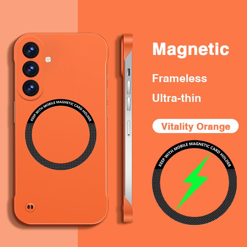 

Magnetic Wireless Charging Phone Case for Samsung Galaxy A17 F17 M17 5G High Quality Hard Cover Lens Protection Frameless Design Galaxy F17