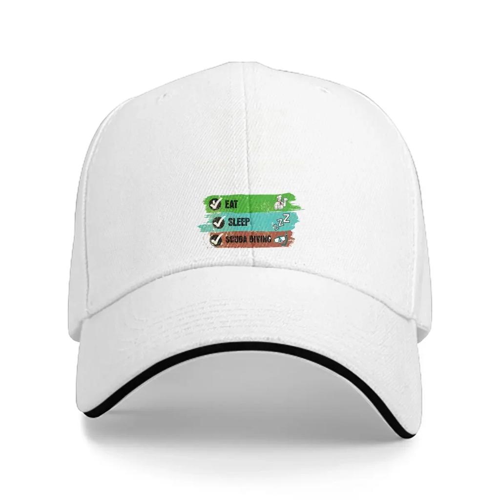 Pure Color Dad Hats Eat Sleep Scuba Hat Sun Visor Baseball Caps Dive Diving Peaked Cap
