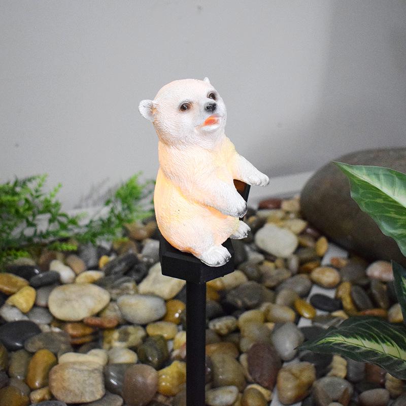 

Приграничный солнечный газонный светильник: Смола Животное Садовое украшение