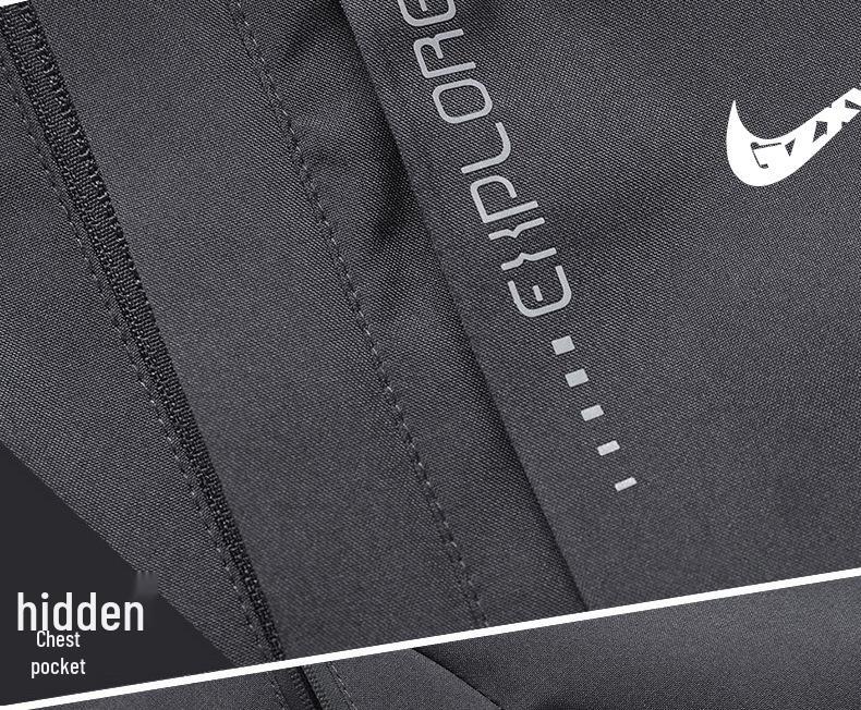 Men's Spring/Autumn Versatile Detachable Hooded Windbreaker Jacket