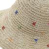 Hand Weaving Straw Hat Beach Getaways Beach Hat Breathable Sun Hat for Girl