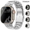 Titanium Strap for Apple Watch Ultra2 49mm 45 46 44mm 38mm 41mm Band Luxury Men's Style Bracelet for IWatch SE 10 9 8 7 6 5 4 3