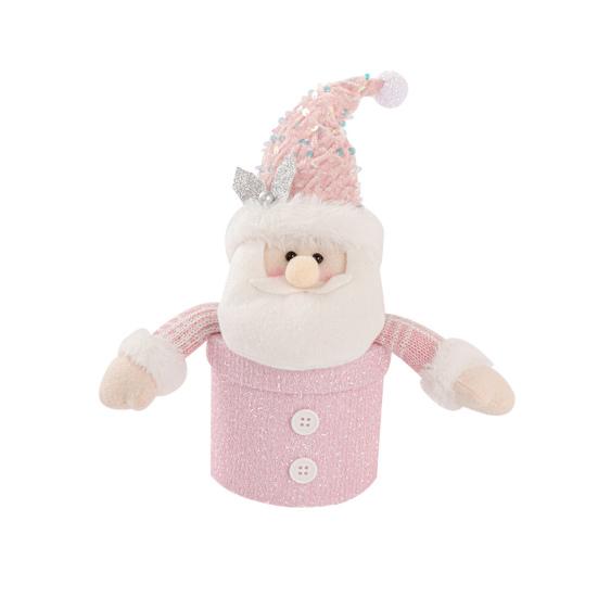 Yousheng 1/2/3Pcs Christmas Gift Bag Santa Claus Snowman Reindeer Design Festive Theme Xmas Candy Bag with 3D Embroidery Party Decoration