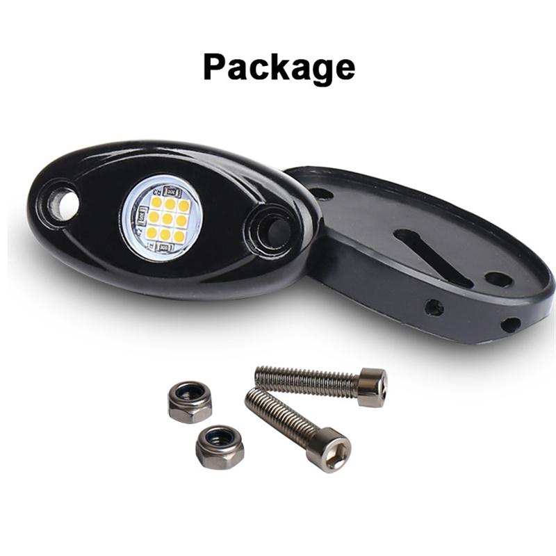 4/8Pods Universal 9LED Rock Light Flood Beam LED Light 4x4 For Jeep Wrangler Off-Road Under Wheel Light Led Neon Lights