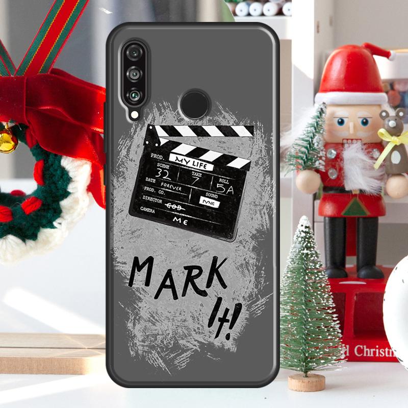 Film Movie maker Clapperboard Take For Huawei Nova 7i 8i 11i 12i 12s Y73 Y70 Y90 Y60 Y72 Y61 Y91 9 10 SE P30 Pro P40 Lite Case