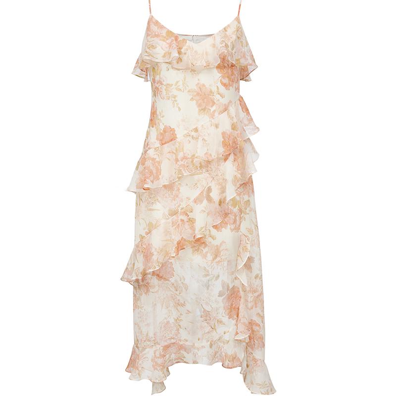 

VEROMODA 2025 Autumn V-Neck Ruffle Hem Camisole Dress L