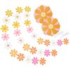 5Pcs Flower Garland Banner Birthday Party Decor Hanging Bunting Paper Daisy Decorative Flag for Window Doorway Decoration