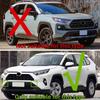 4 Pcs Set Car Front Bumper Tow Hook Eye Cover Cap For Toyota RAV4 RAV 4 XA50 2019 2020 2021 2022 2024