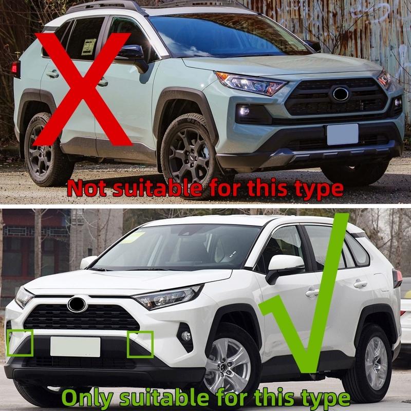 4 Pcs Set Car Front Bumper Tow Hook Eye Cover Cap For Toyota RAV4 RAV 4 XA50 2019 2020 2021 2022 2024