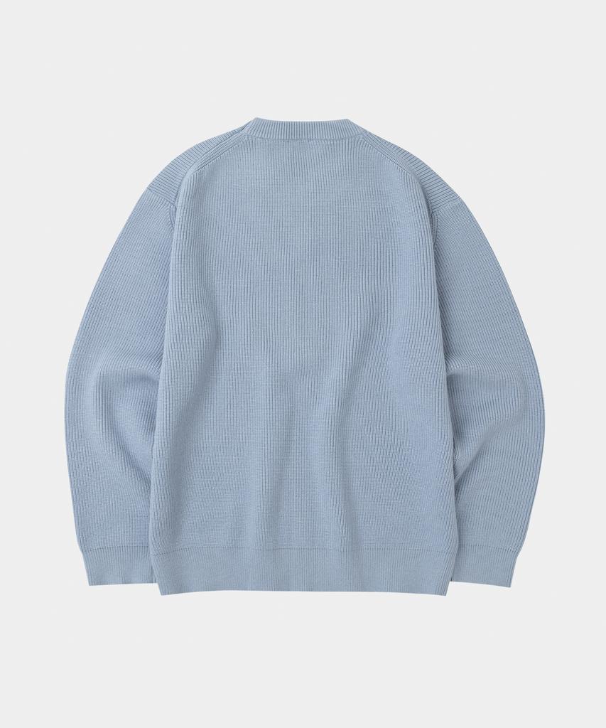 LETTERCOMO Essential Hazzi Round Knit Sky Blue