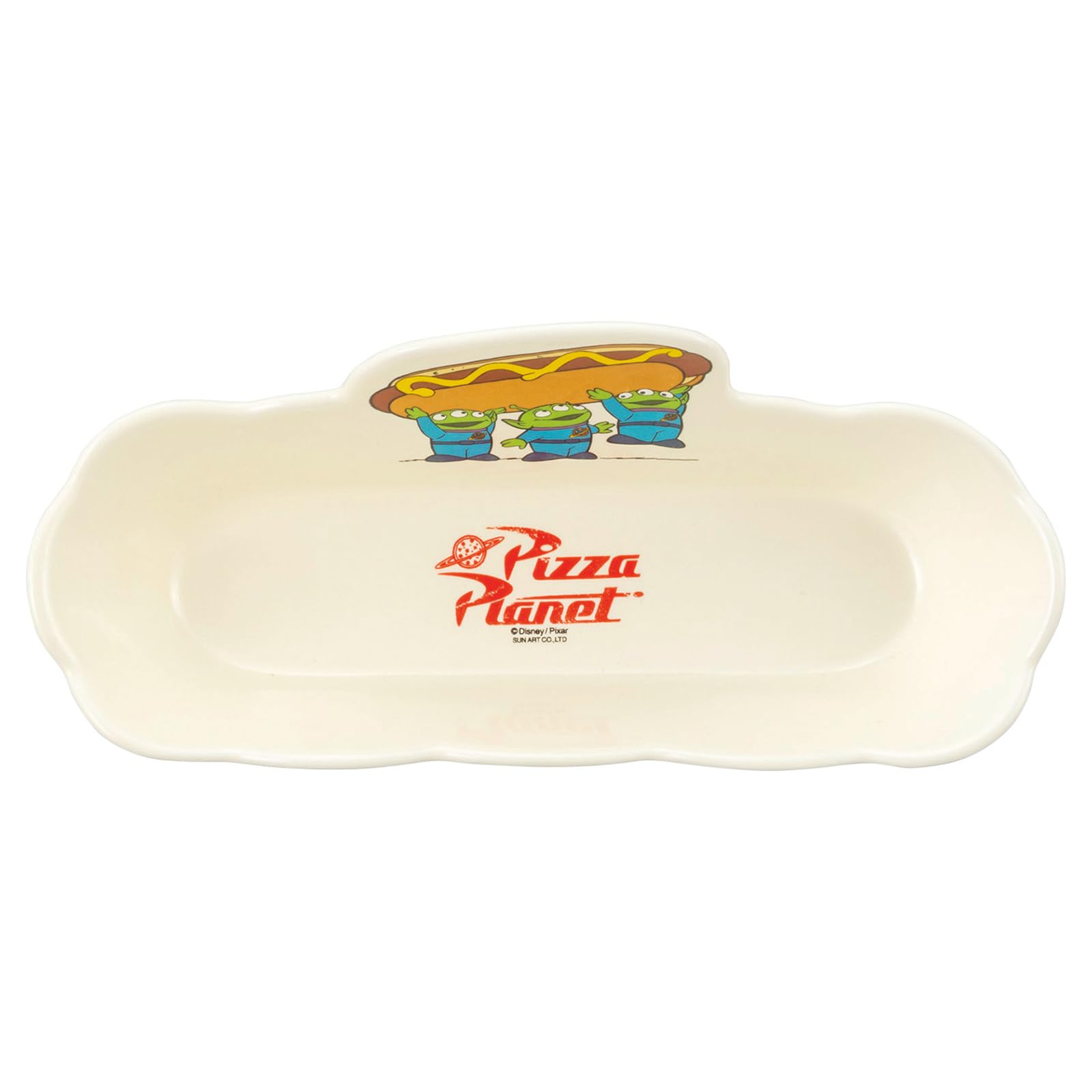 Sunart Disney Pixar  Toy Story  Alien Plate Hot Dog Plate Pizza Planet SAN4063