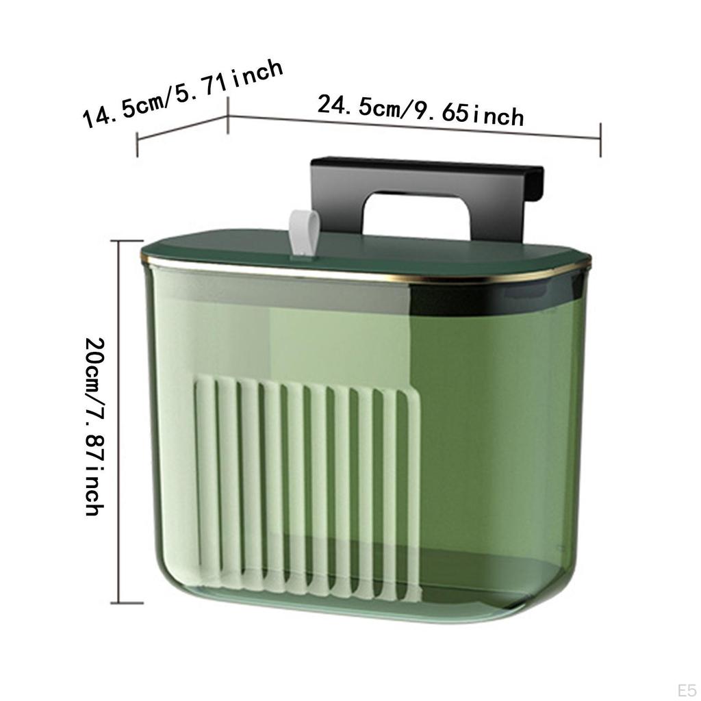 Hanging Bin with Lid for Food Waste And Garbage Disposal