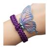 Hand-Woven Butterfly Bracelet Traditional Knitting Techniques Adjustable Wristband Meaningful Gift Wrist Accessory