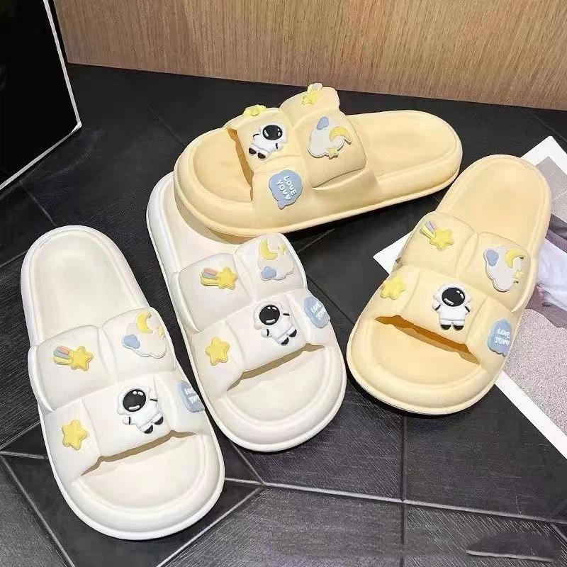 Ciabatte estive semplici da donna, pantofole morbide da casa da uomo, sandali antiscivolo da bagno per coppia, scarpe comode da esterno per la spiaggia per adulti