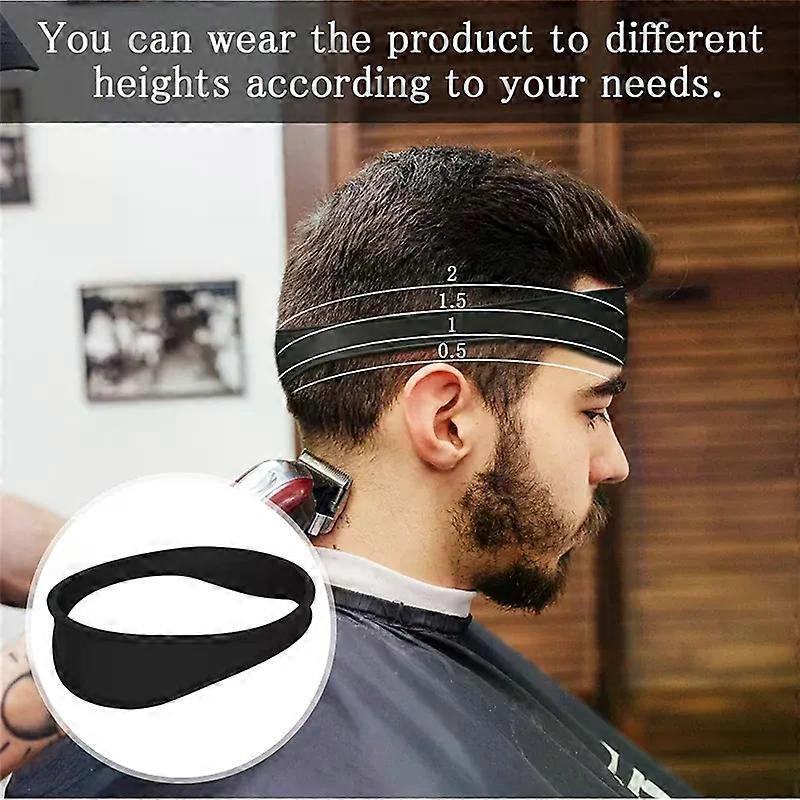 WHYY-Curved Silicone Haircut Band Haircut Curved Band Silicone Haircut Tape Shaving Stencil For DIY Home Haircuts Hair