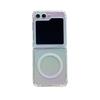 Applicable To Zflip5 Mobile Phone Case Folding and Colorful Samsung Galaxy Zflip4 Transparent Shell Gradient Magnetic Case