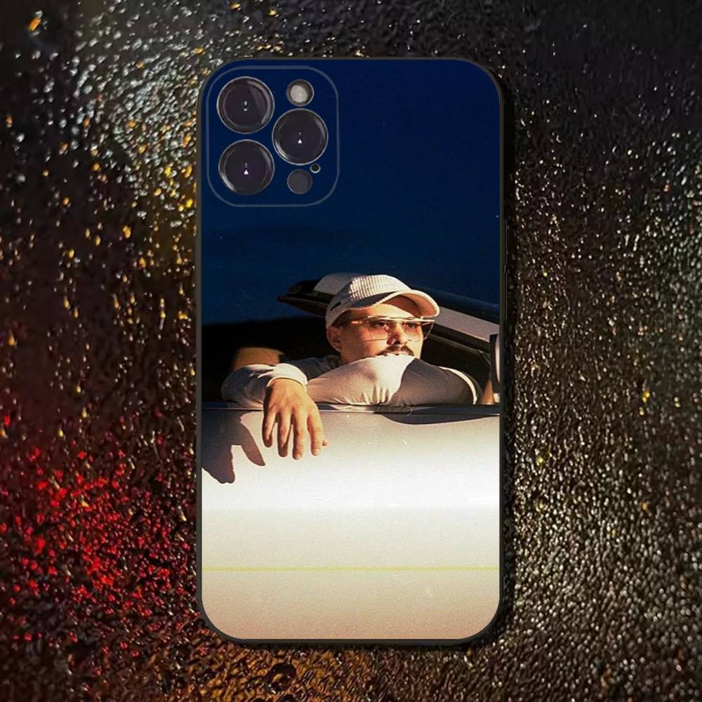 Singer D-Dellafuente-music Phone Case For iPhone 16,15,14,13,12,11 Plus,Pro Max,XS,X,XR,SE,Mini,8,7,Soft Silicone Black Cover