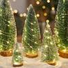 LED Lighting Christmas Tree Artificial Snow Frost Design Mini Christmas Tree Miniature Size Tabletop Christmas Tree