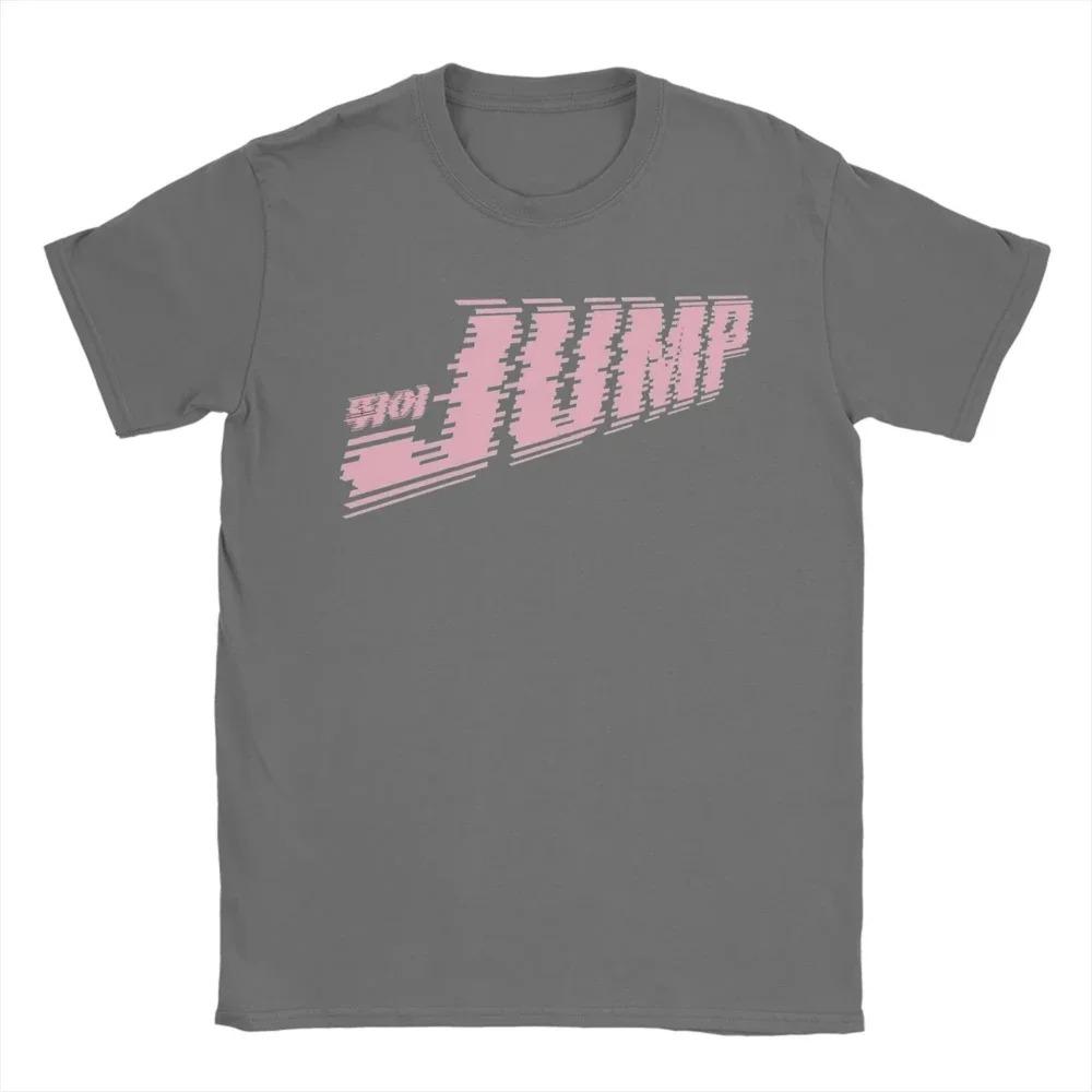 2026 Letnia Męska i Damska Czarna Różowa Koszulka z Graficznym Nadrukiem Jump Kpop T-shirt Koszulki Odzież Unisex