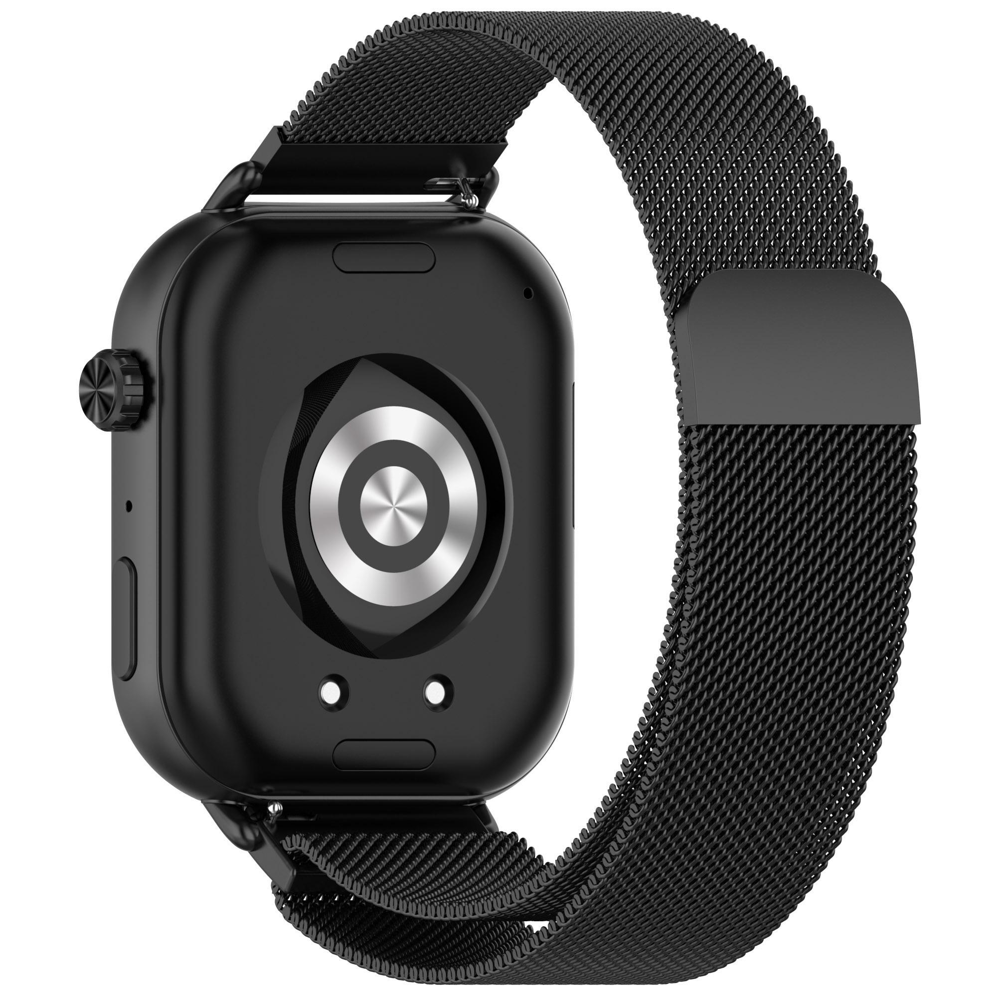 

KALEBOL For Honor Choice ROSSINI 2i Watch Strap Magnetic Buckle Milanese Stainless Steel Wrist Band Black