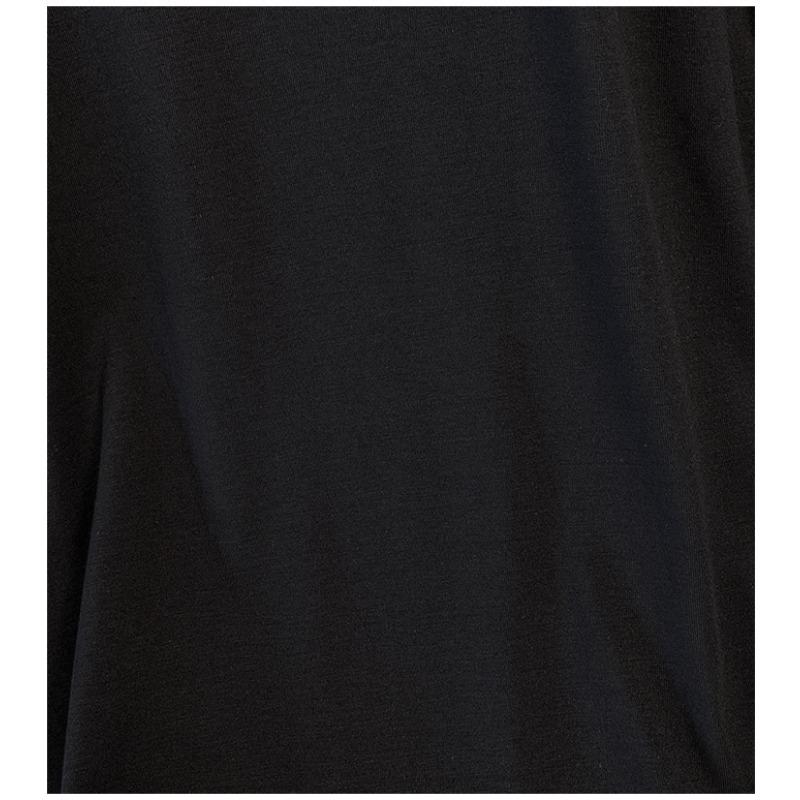 T-shirt da donna taglie forti T-shirt allentata tinta unita Camicia a corpo sottile Primavera ed estate Sezione sottile Top a maniche corte