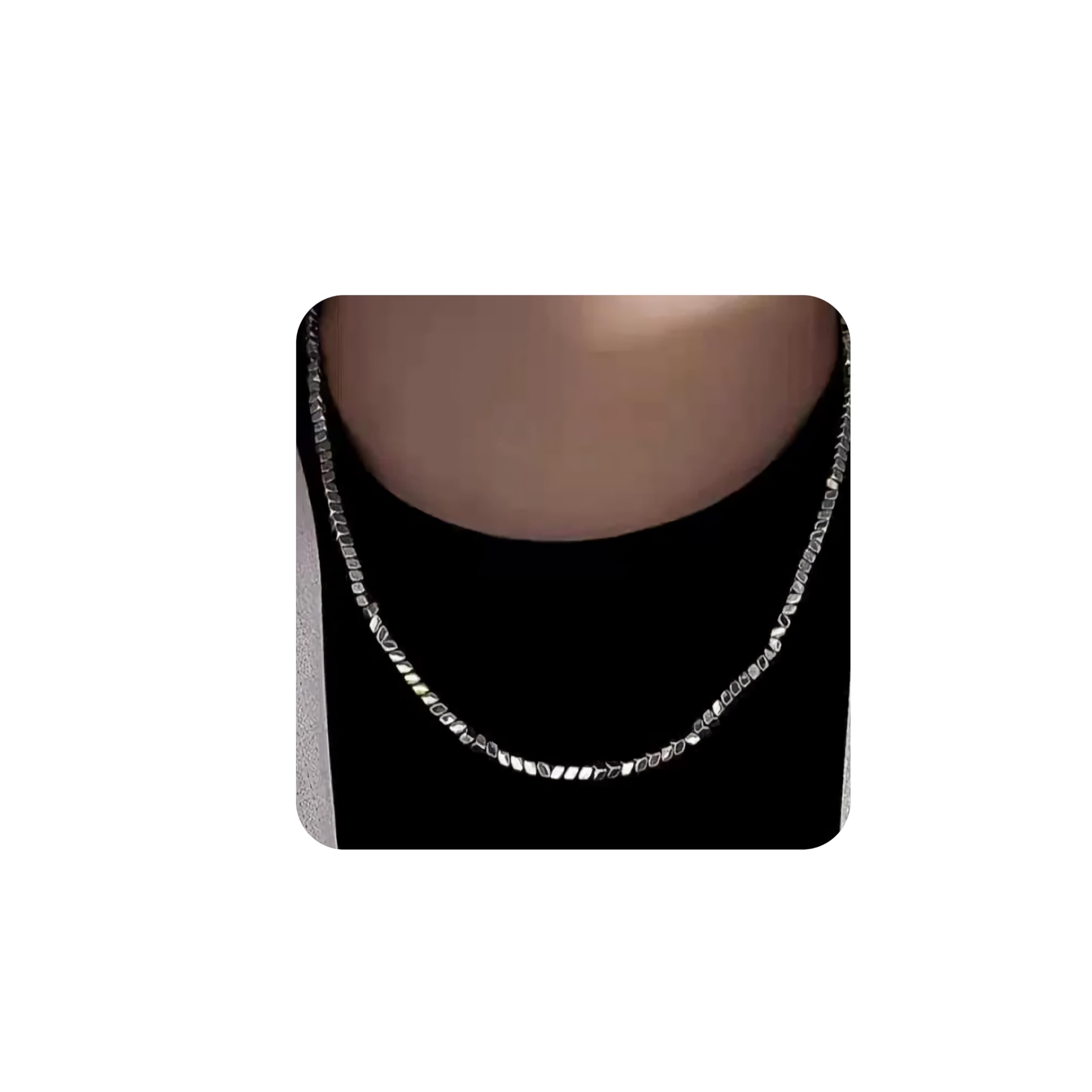 

Ожерелье для ожерелья сломанное серебро нержавеющая для мужчин и металл аллергия чувствительный водостойкий [Mesaro] мужчины, цепочка, мужское, женское, унисекс,