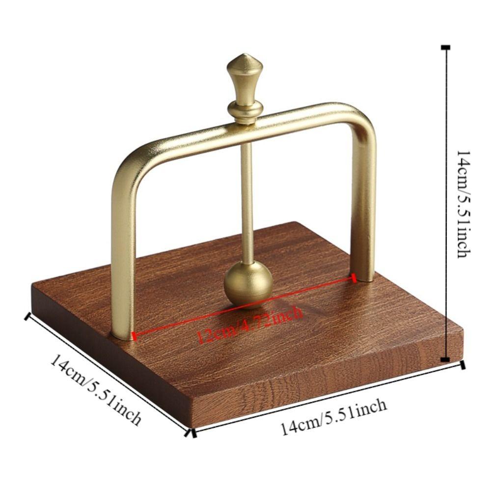 Solid Wood Cafe Napkin Holder Creative Flat Serviette Dispenser Square Base Party Decor Napkin Display Rack Tabletop