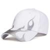 Unisex Flame Embroidery Baseball Cap Outdoor Adjustable Spring and Autumn Casual Sunscreen Hat