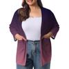 Women's Fall And Winter Fashion Casual Soild 3/4 Sleeve Mid-Length Cardigan Jacket