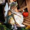 Acrylic Fairy Mini Figurine Catching Light Ball Design Creative Garden Floor Plugs Waterproof Multi Functional