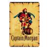 Vintage Aluminum Sign Rum Brand Retro Aluminum Sign Captain Morgan Funny Poster Decor for Bar Pub ClubMan Cave Wall Art