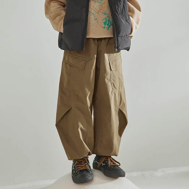 Kids Winter Warm Cropped Casual Pants 120cm