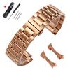 Correa de Reloj Curva de Acero Inoxidable Sólido para Tissot Hebilla Mariposa Pulsera 12 14 16 18 19 20 21 22 24mm Correas Universales