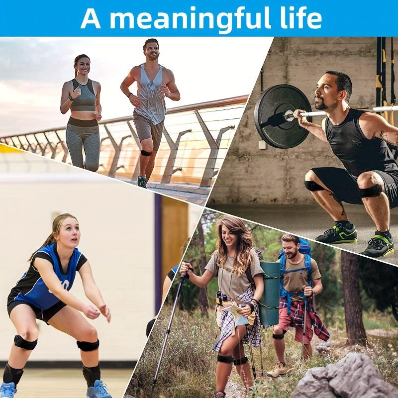 2 Pcs Premium Knee Patella Straps - Ultimate Comfort, Support for Active Lifestyles - Ideal for Running, Hiking, Soccer, Basketball,Adjustable