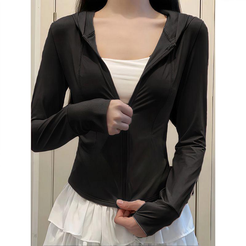 

Women s Ice Silk Full-Body UV Protection Windbreaker - 2025 Summer Style, Long-Sleeved Sun Protection for Outdoor Wear M (Recommended 80-100 jin) Cooling Sun Protection