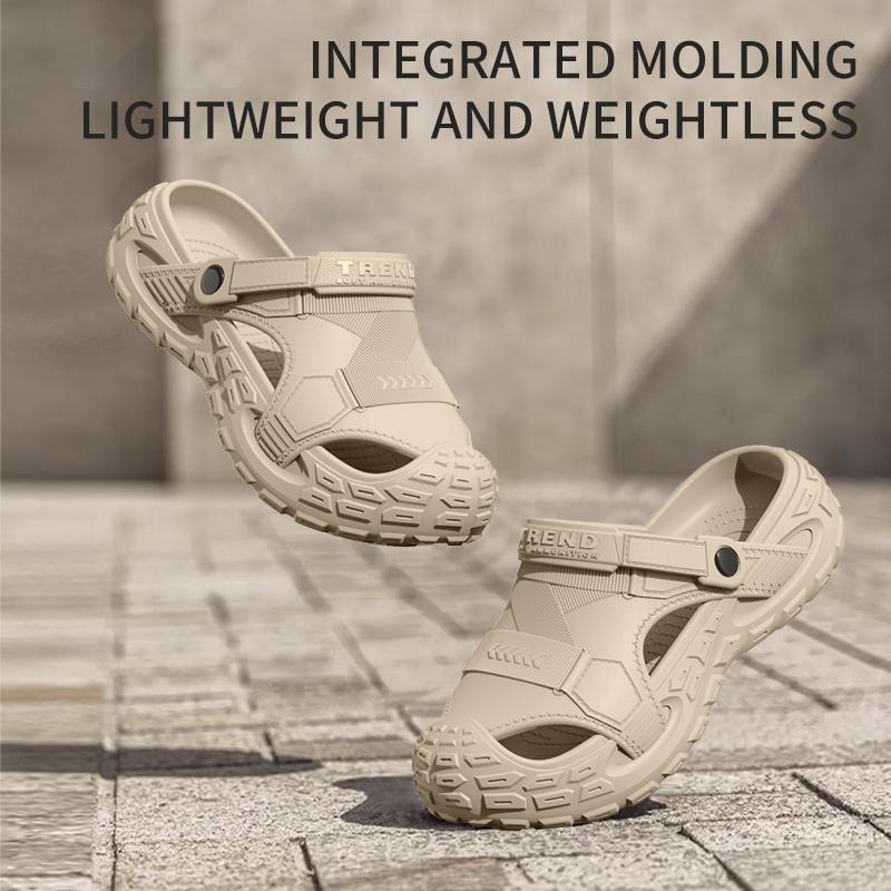 Sommer-EVA-Sandalen für Herren, dicke, weiche Sohle für den Außenbereich, Strandschuhe für Freizeit, Sport und perforierte Schuhe