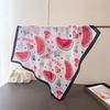 Cute Dachshund Dog Print Square Satin Scarf Women Pink Paisley Border Bandana Multi-use Neck Scarfs Hair Tie Bag Wrap Headband