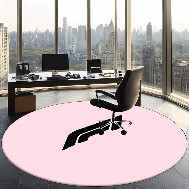 Formula 1 (1) Round Office Rug Decorative Floor Rug for Office Bedroom Living Room and Home Space