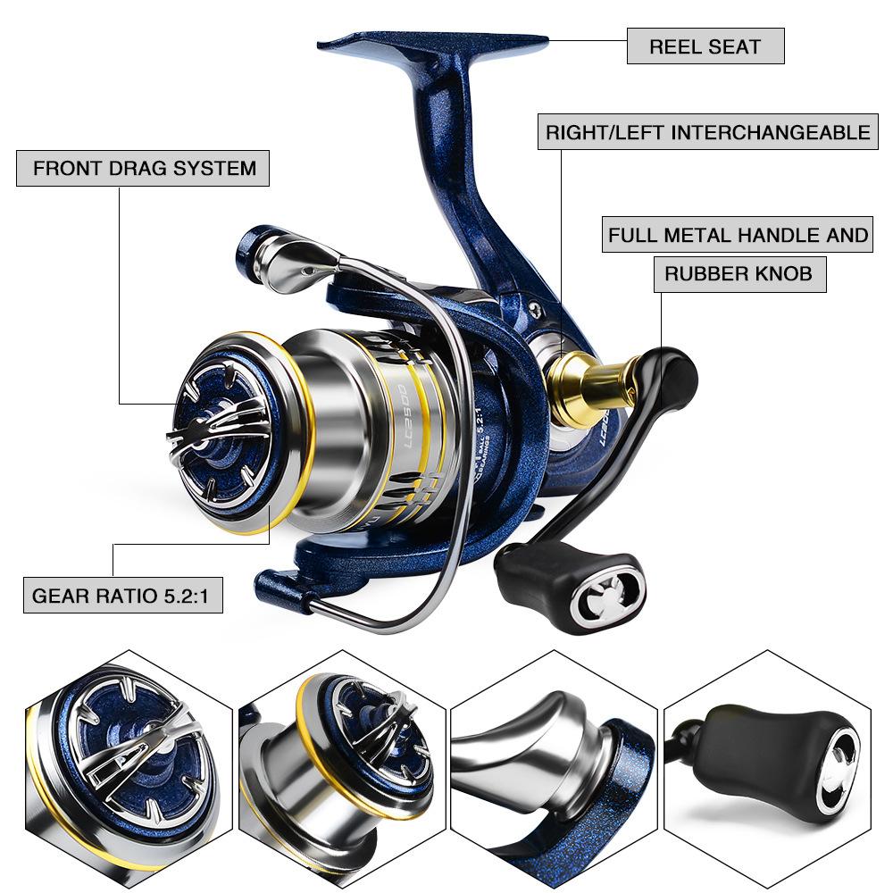 Echo FI046 Carbon Glass Carp Fishing Rod Set-Multi-Section Medium Action Hard Power EVA Composite Handle Lake River Stream
