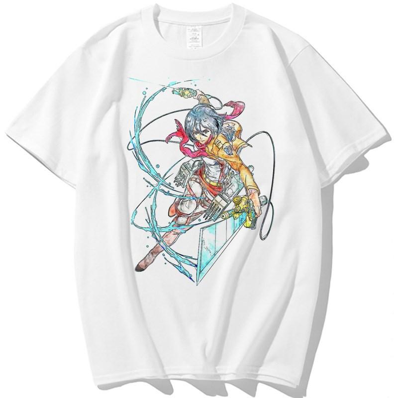 Anime Attack on Titan Print T-Shirt Peripheral Short Sleeve Summer New Men's and Women's Streetwear