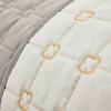 White Cream Style Winter Wooden Ear Plush Sofa Cushion Thickened Warm and Simple Leather Sofa Cushion Cover Cloth